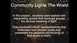 Community Lights the World - 5th Grade Video 2024