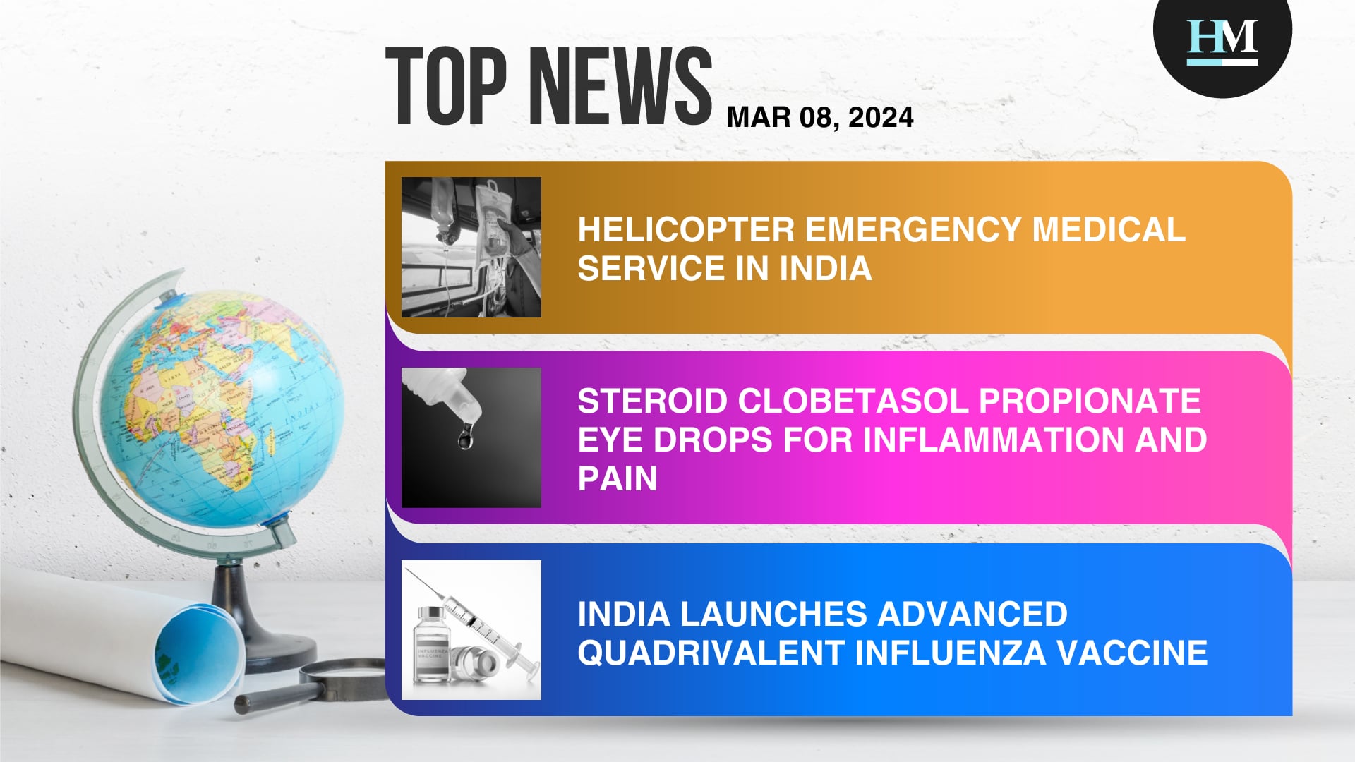 Helicopter Emergency Medical Service Launched in India, and More