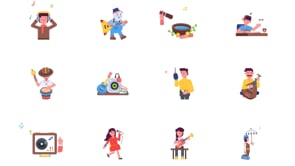 Animated Song and Music Icons, a Duotone Icon by Prosymbols (Thumbnail 12 of 12)