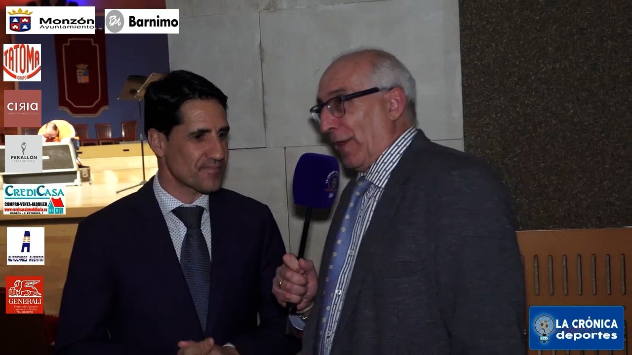 ELISEO  MARTÍN   CONCEJAL DE  DEPORTES  AYUNTAMIENTO DE  MONZÓN  XXXIV  PREMIOS  DEL DEPORTE DE  MONZÓN