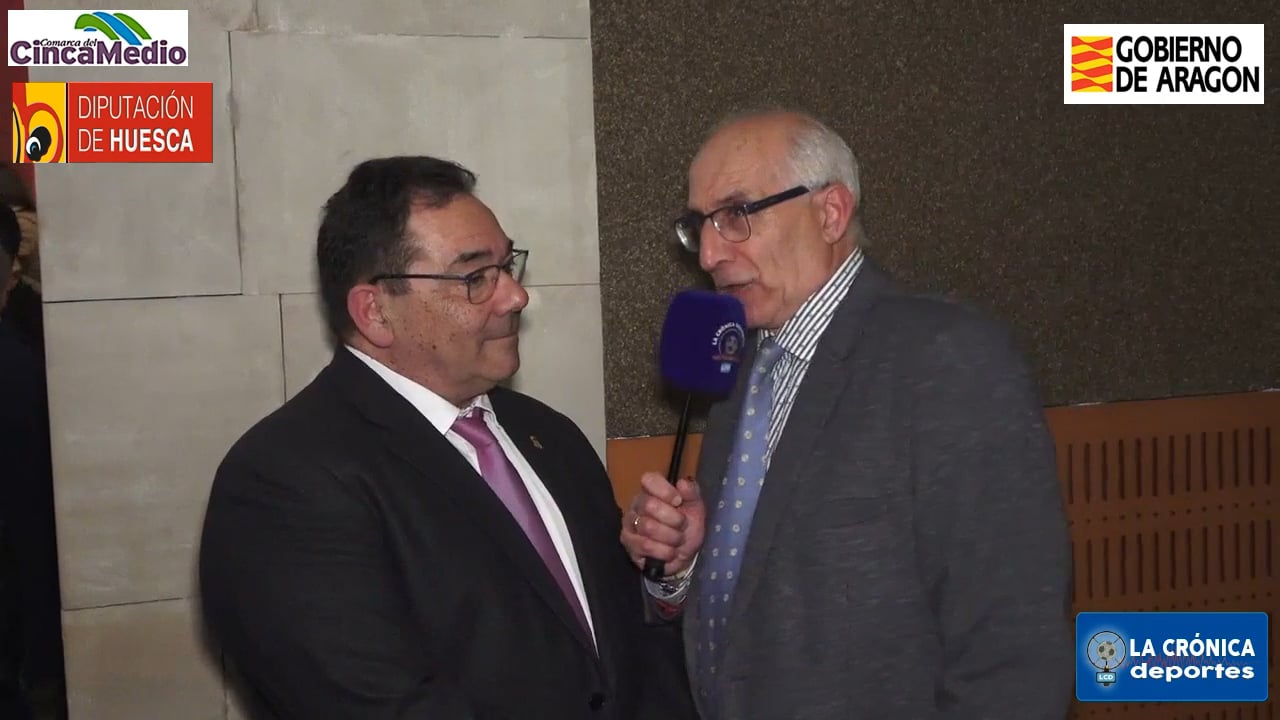 JOSE  MARIA CIVIAC  PRESIDENTE DE LA  COMARCA  DEL CINCA MEDIO  XXXIV  PREMIOS  DEL  DEPORTE  DE  MONZÓN  2024