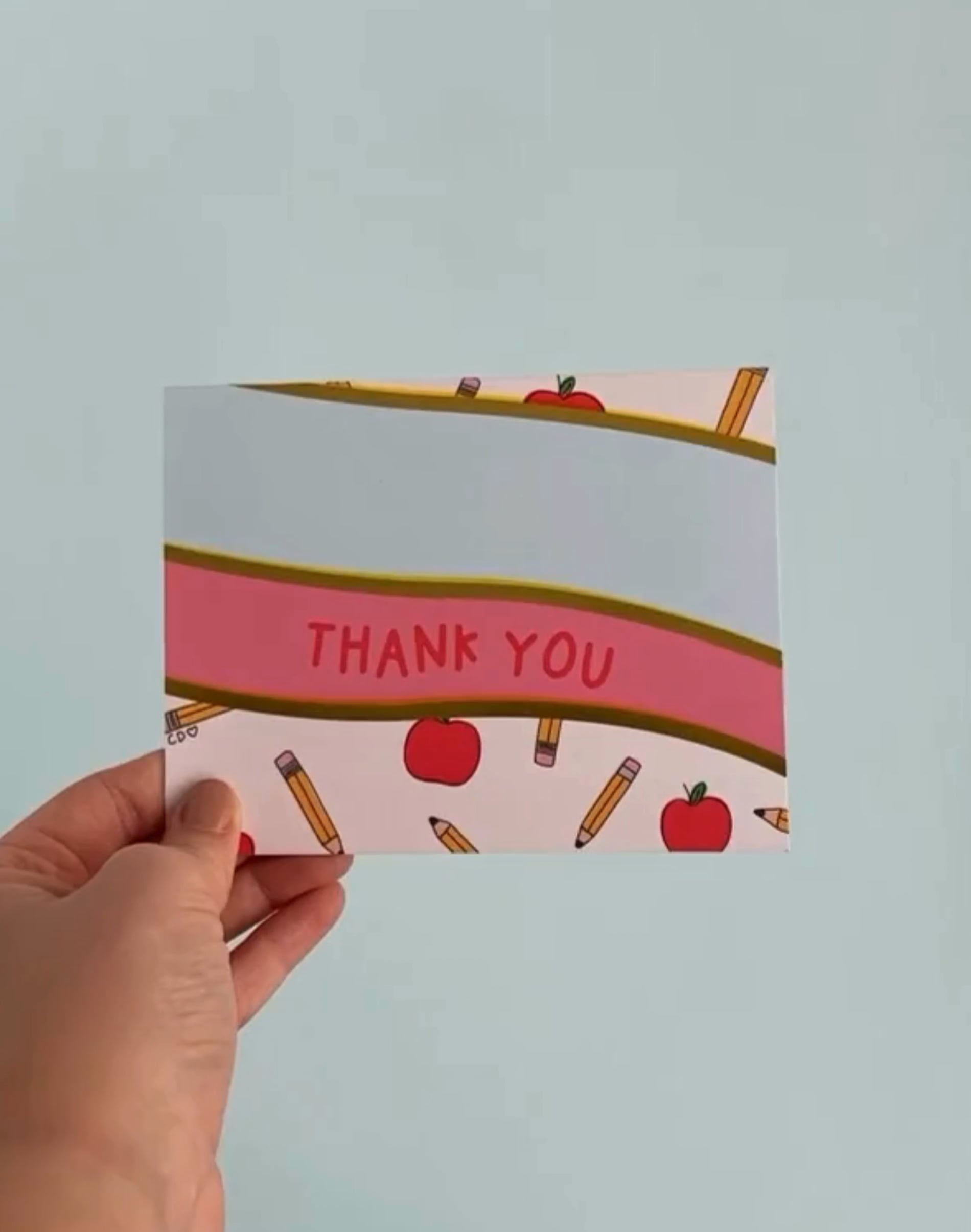 Thank You Teacher Wave Greeting Card image