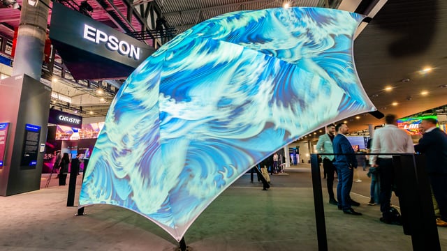 Epson ISE 24 – 7.5m Immersive Projection Mapped Umbrella