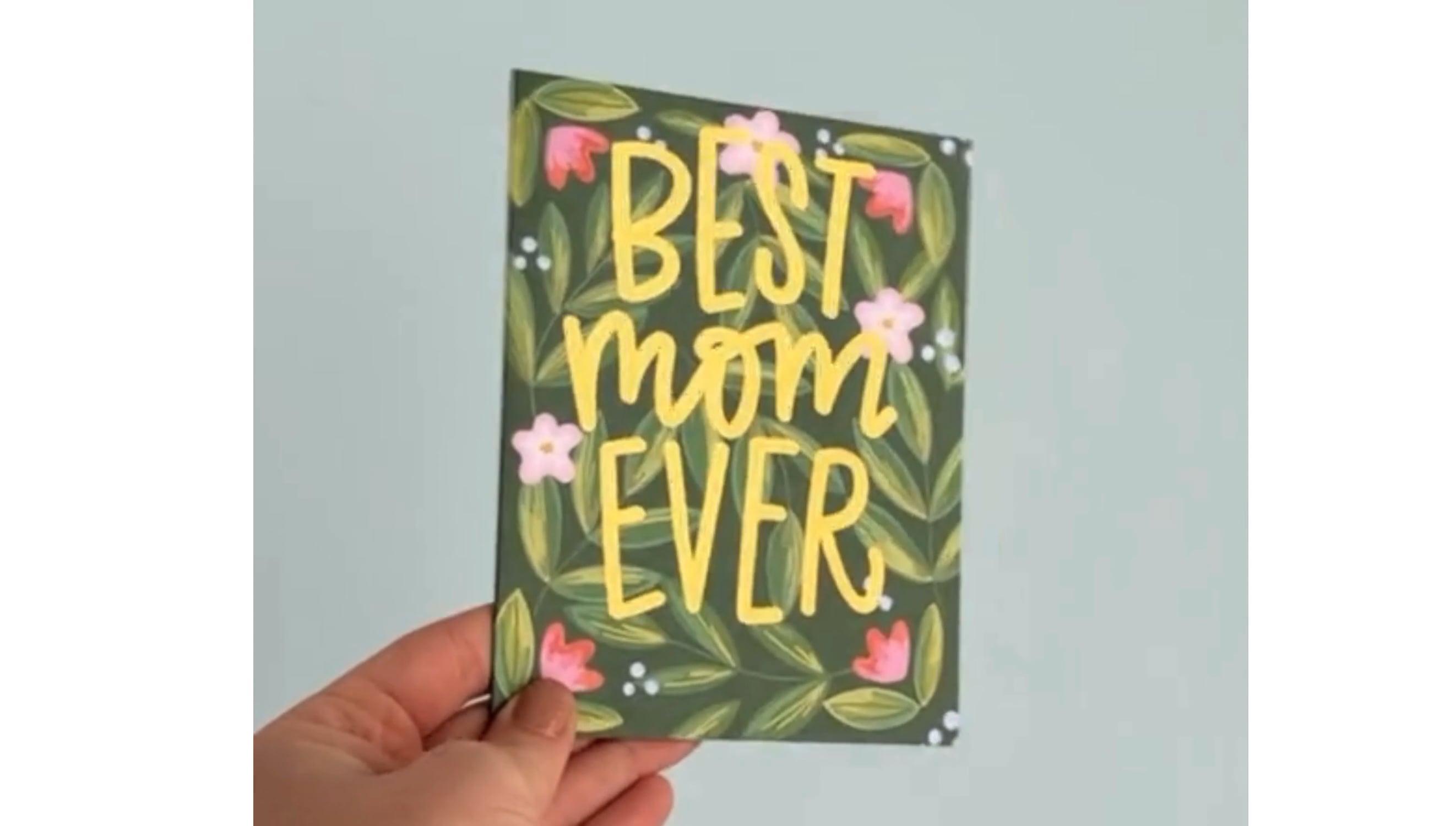 Floral Best Mom Ever Mother's Day Greeting Card video
