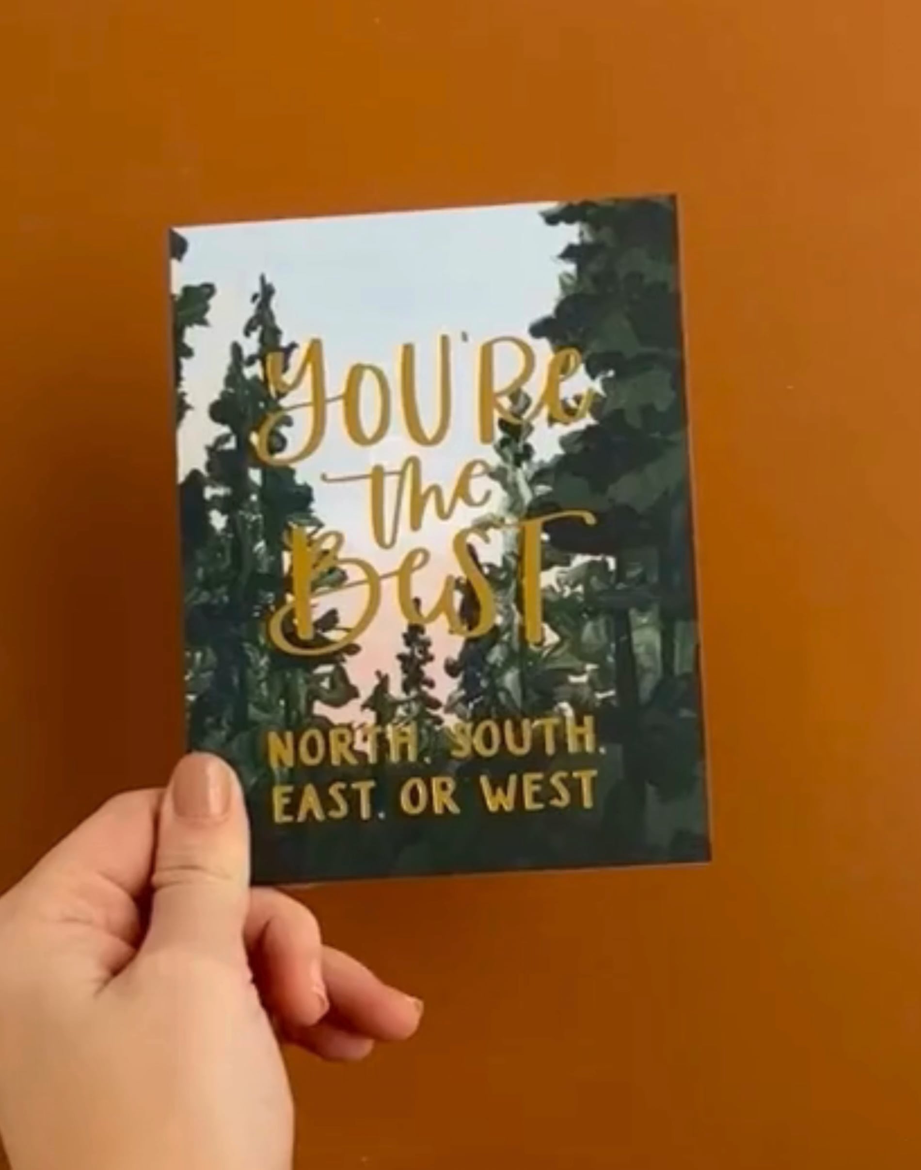 You're the Best Pines Greeting Card image