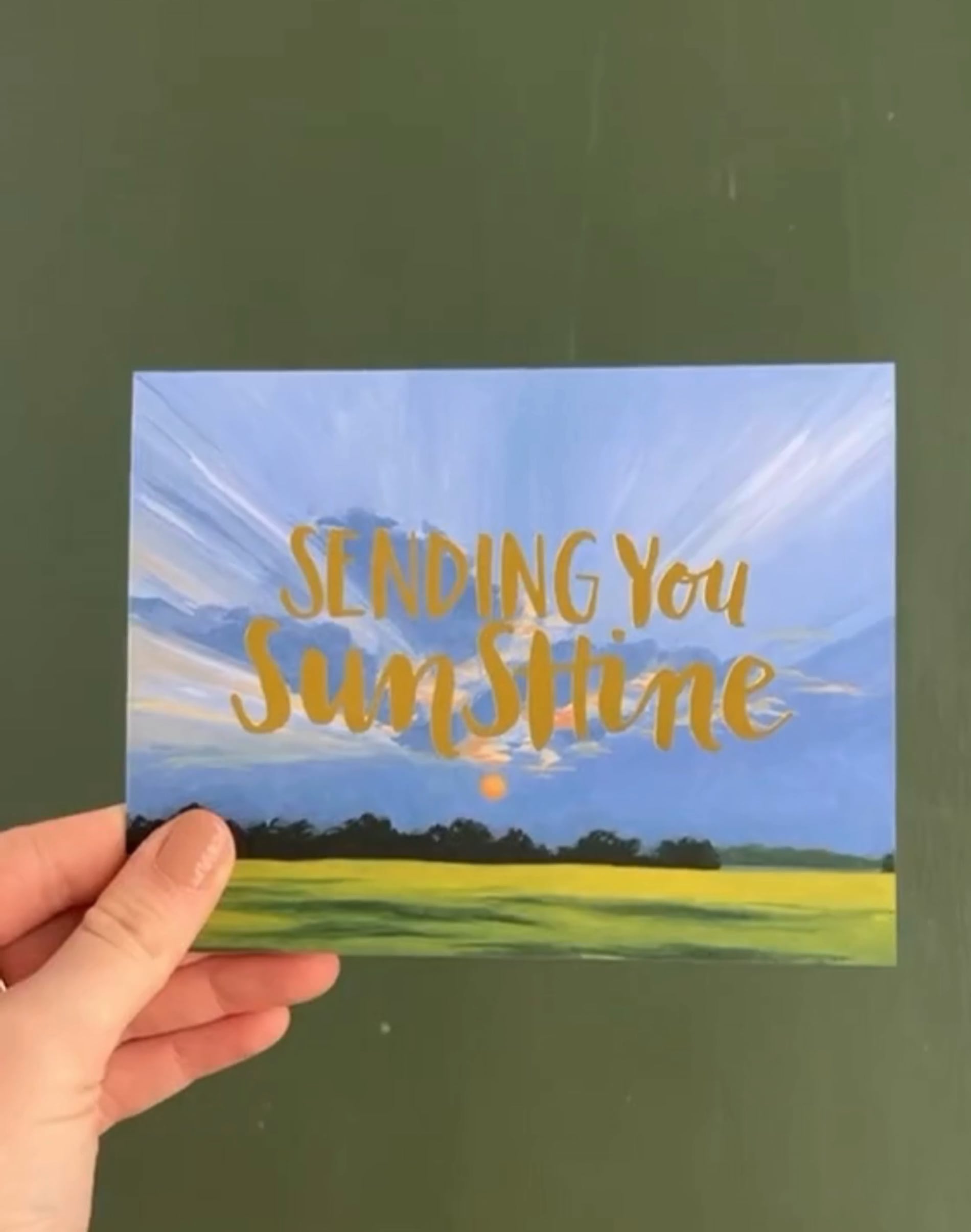 Sending Sunshine Landscape Greeting Card image