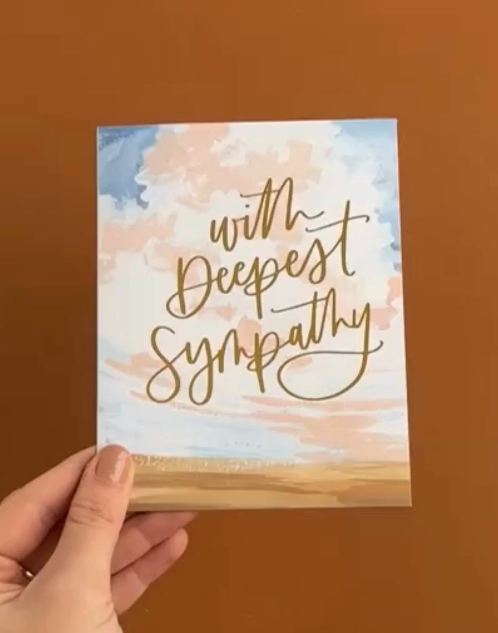 Plains Landscape Deepest Sympathy Greeting Card image