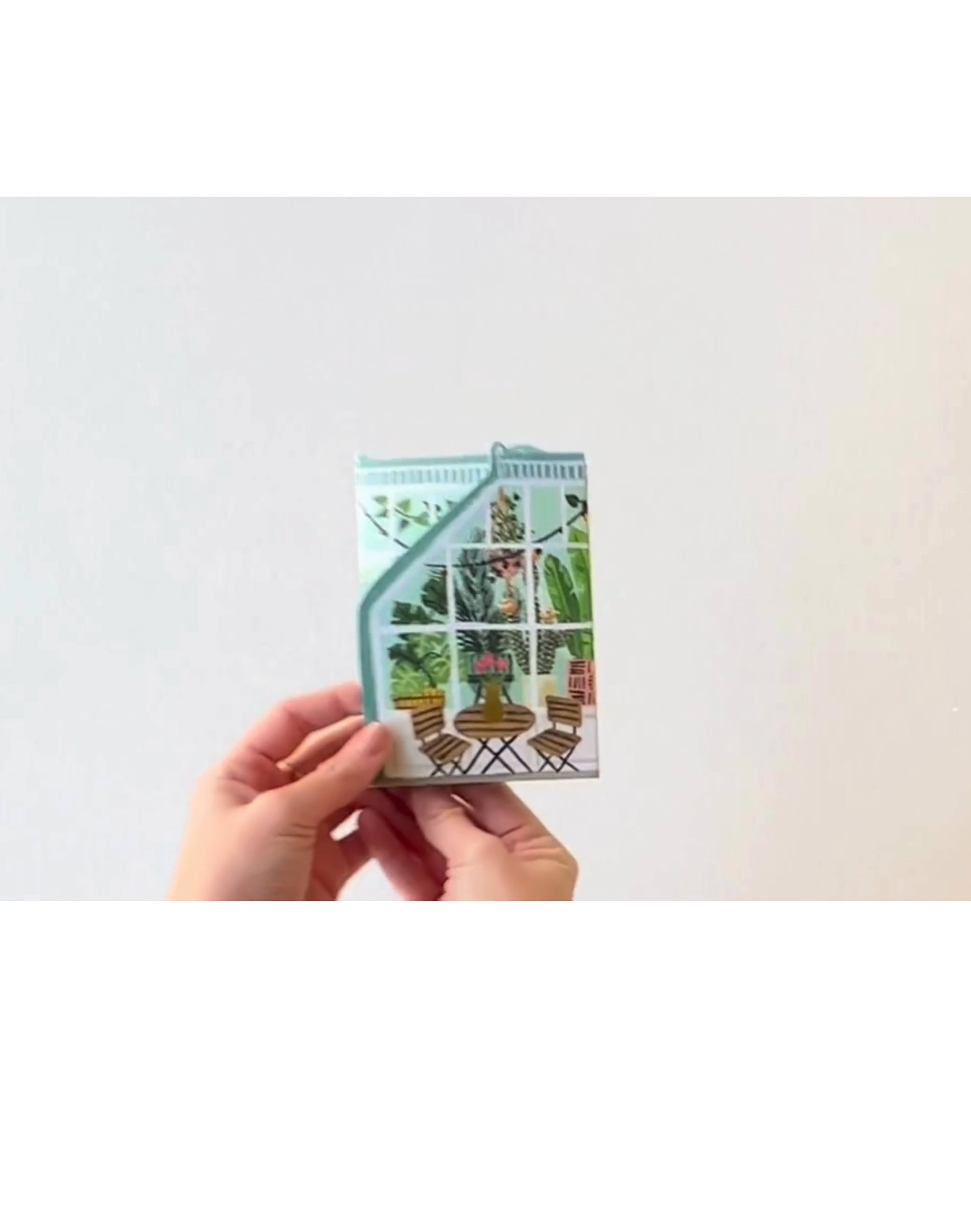 Greenhouse Accordion Greeting Card image