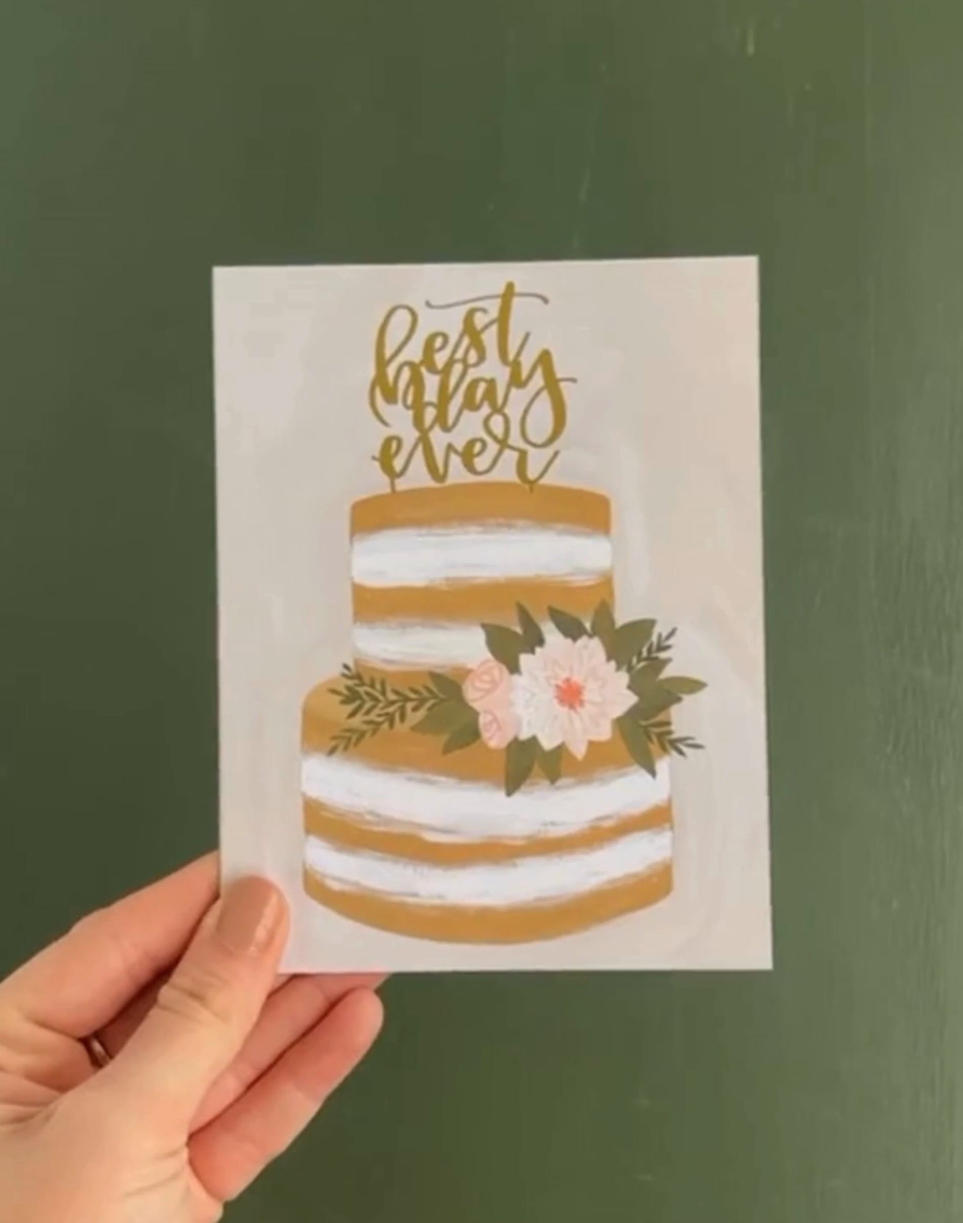 Wedding Best Day Ever Greeting Card image