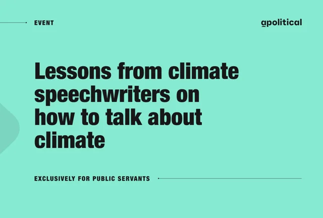 Lessons from climate speechwriters on how to talk about climate