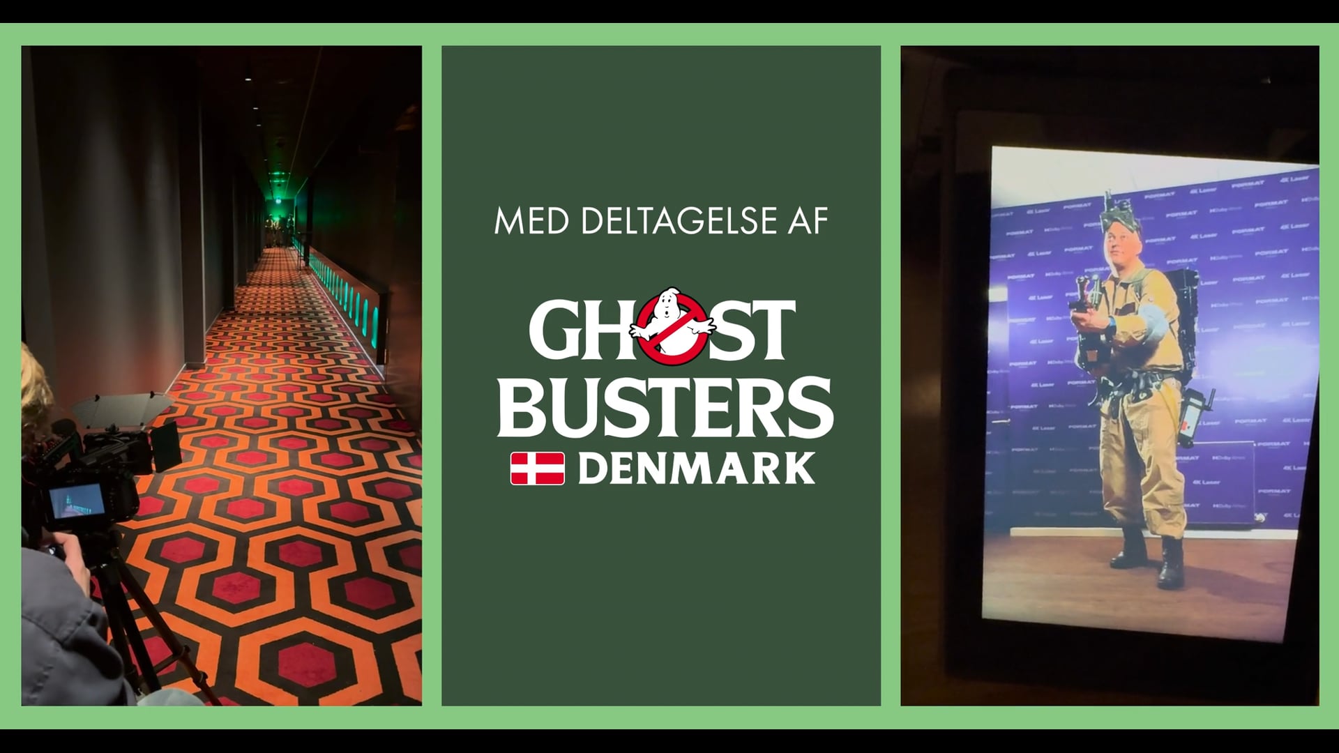 Behind the scenes på GHOSTBUSTERS EVENT for FORMAT BIOGRAF