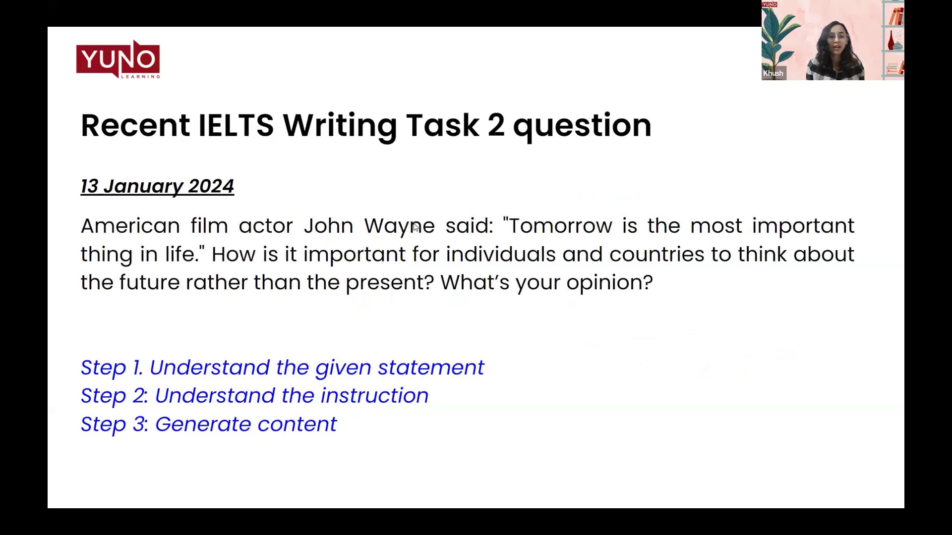 13 January 2024 IELTS Writing Task 2 Question