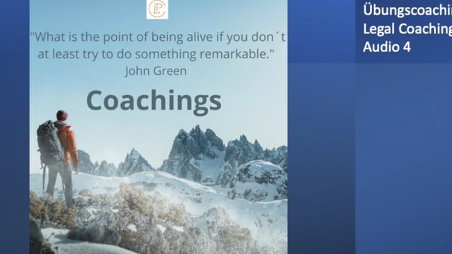 Übungscoaching Legal Coaching 4.