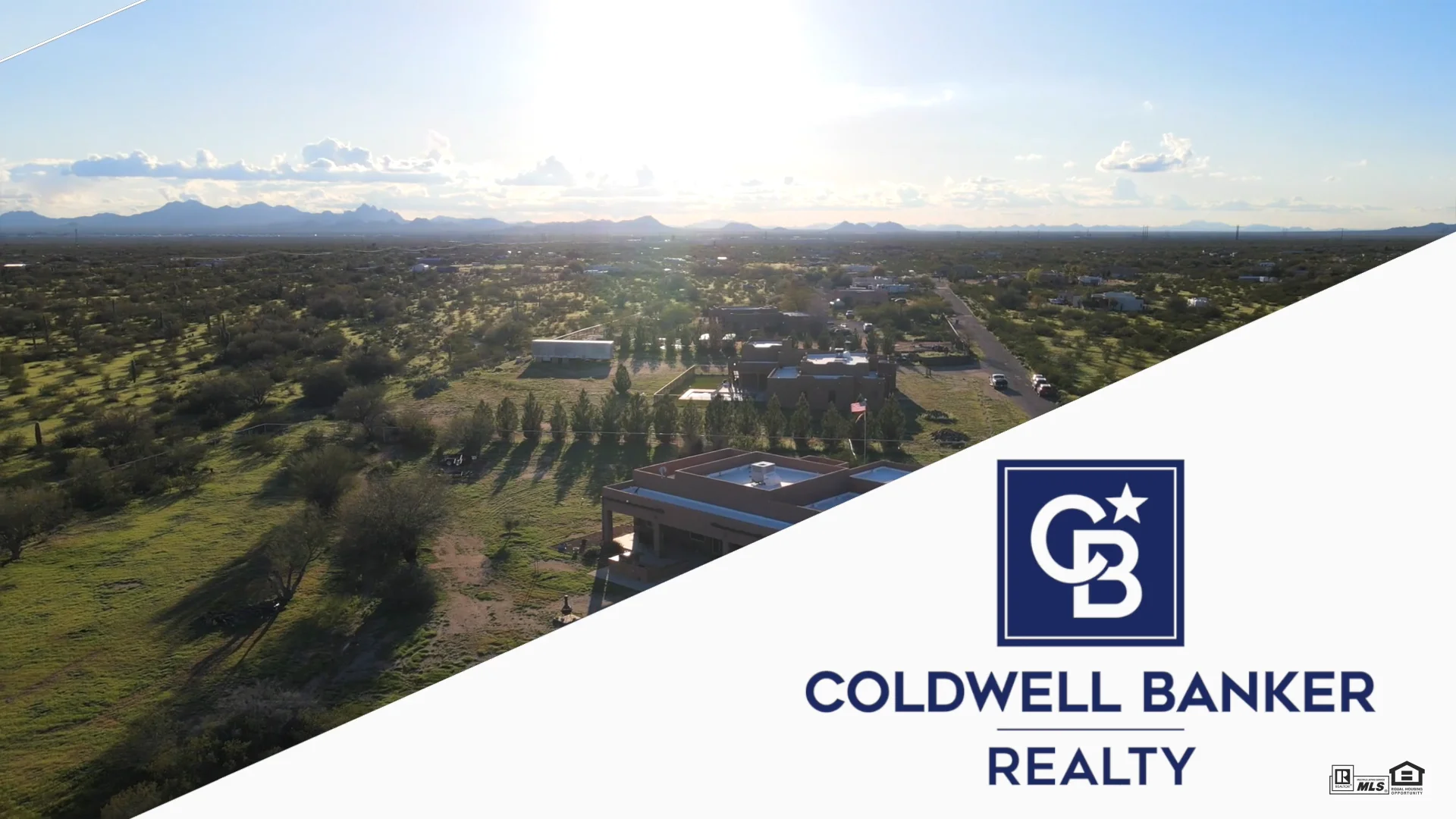 Aerial 30895 Goodman Ranch Rd, Marana, AZ (Branded) by Roger Daggett