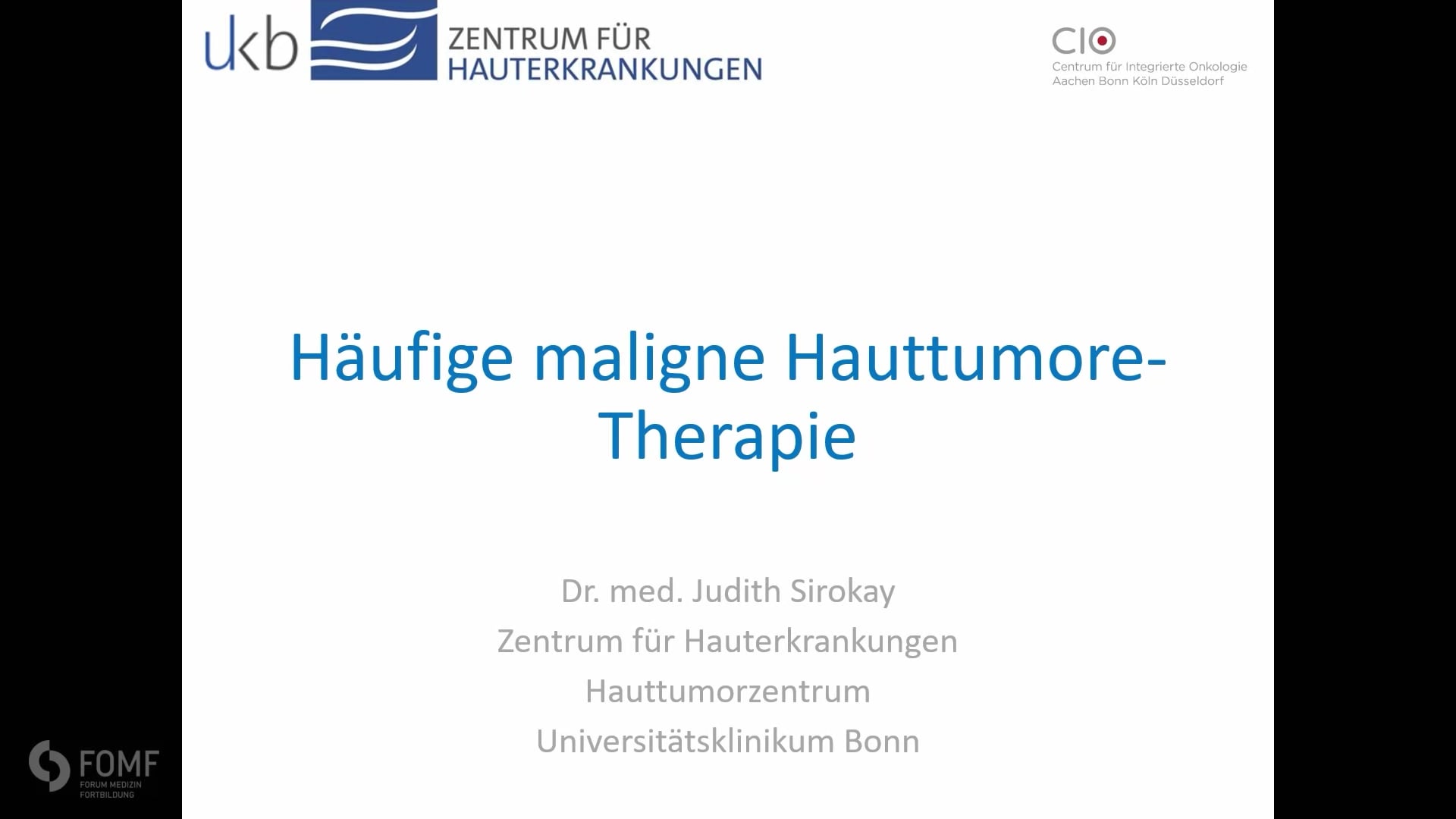 Häufige maligne Hauttumore - Therapie