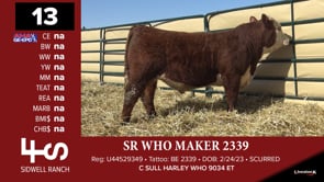 Lot #13 - SR WHO MAKER 2339