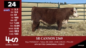 Lot #24 - SR CANNON 2369