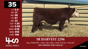 Lot #35 - SR HARVEST 2296