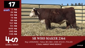 Lot #17 - SR WHO MAKER 2364