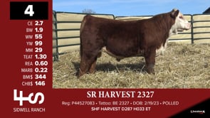 Lot #4 - SR HARVEST 2327