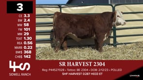 Lot #3 - SR HARVEST 2304