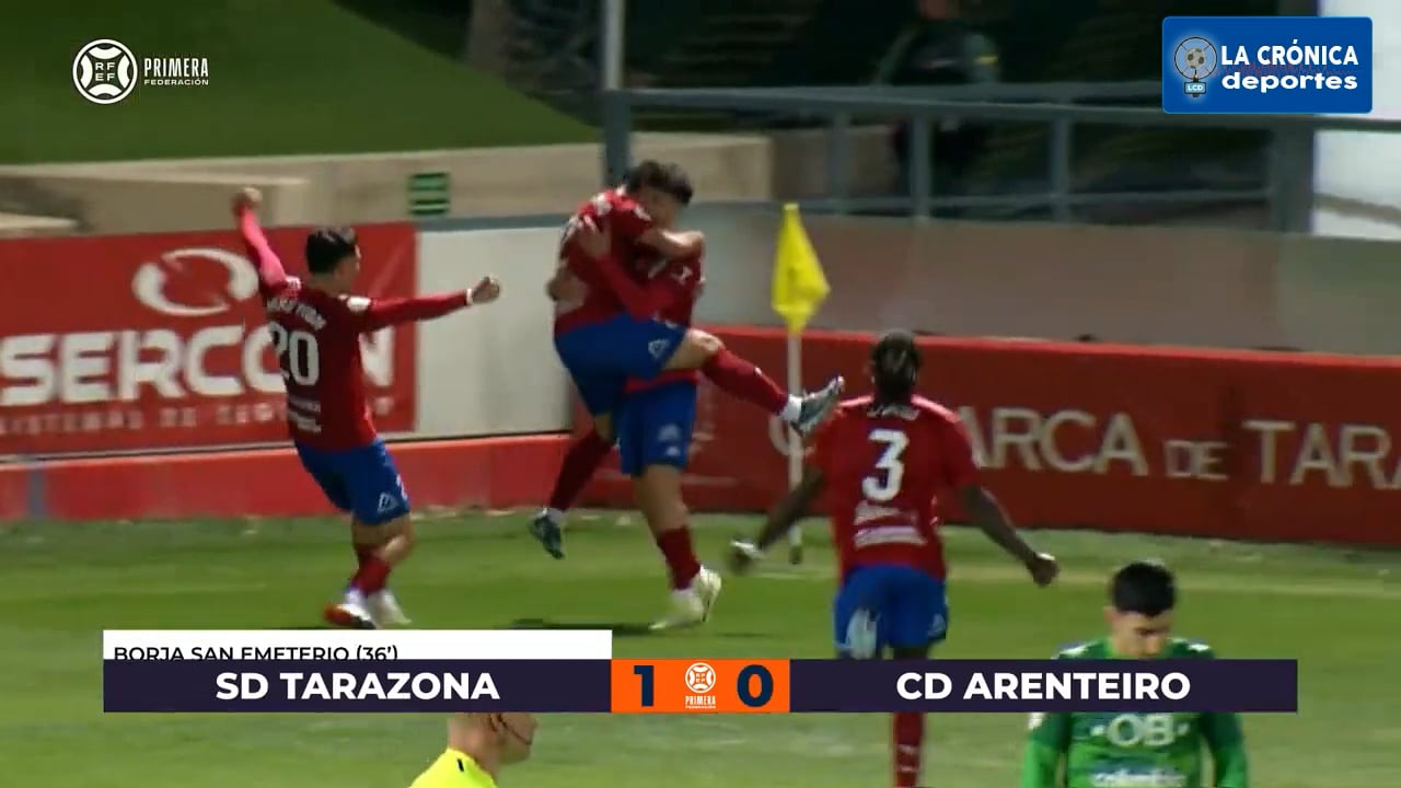 (RESUMEN Y GOLES) SD Tarazona 1-2 CD Arenteiro / Jor 27 - Primera Rfef / Gr 1