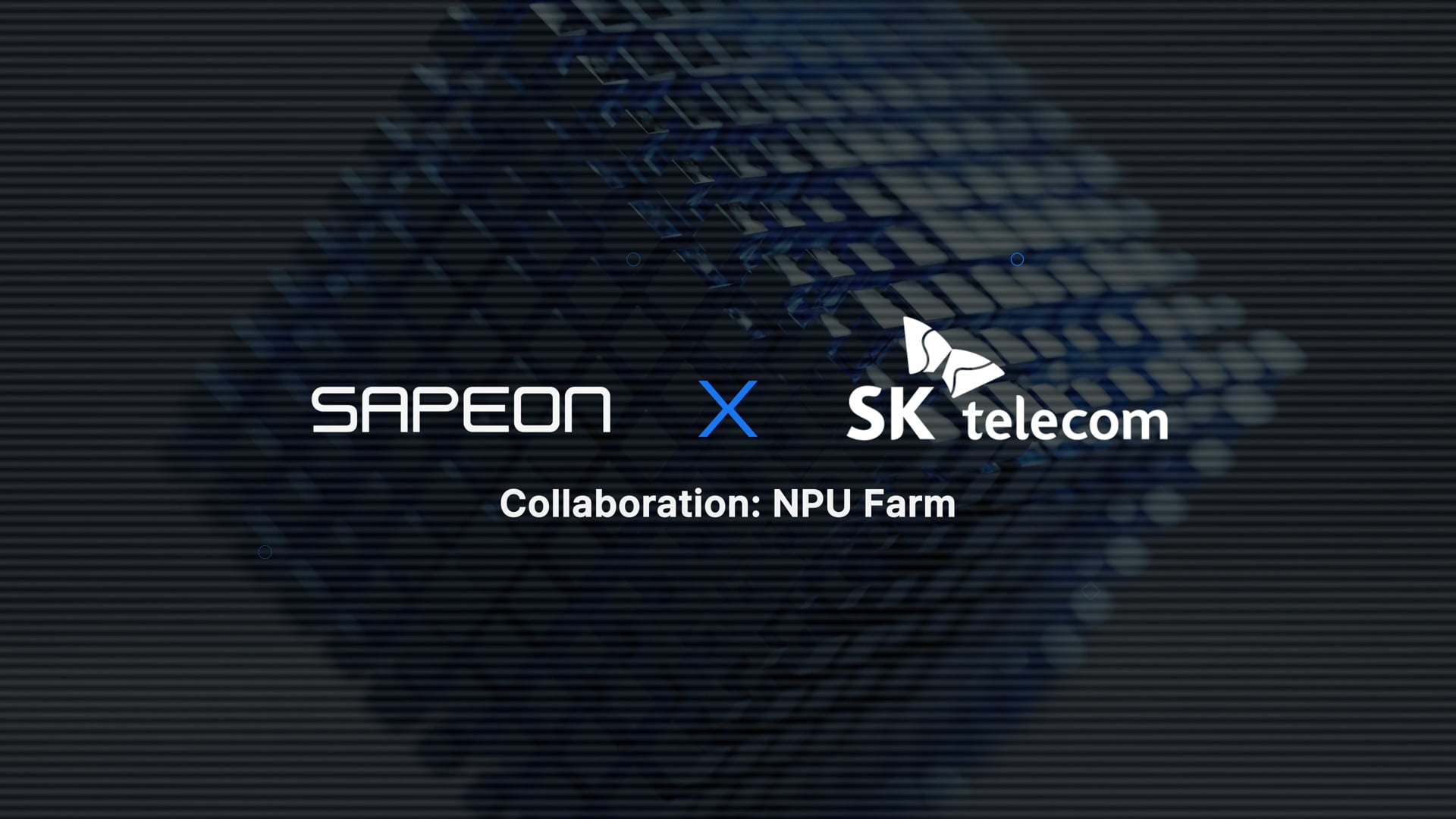 SKT X SAPEON NPU farm 홍보영상