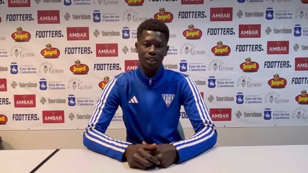 BABACAR (Jugador Ejea) SD Ejea 2-1 UD Fraga / Jor. 24 / Tercera Rfef / Fuente: Facebook SD Ejea