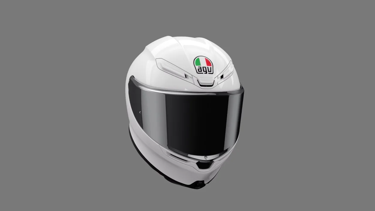 Agv K6 S Mplk Enhance Matt Grey Yellow Fluo Kapalı Kask