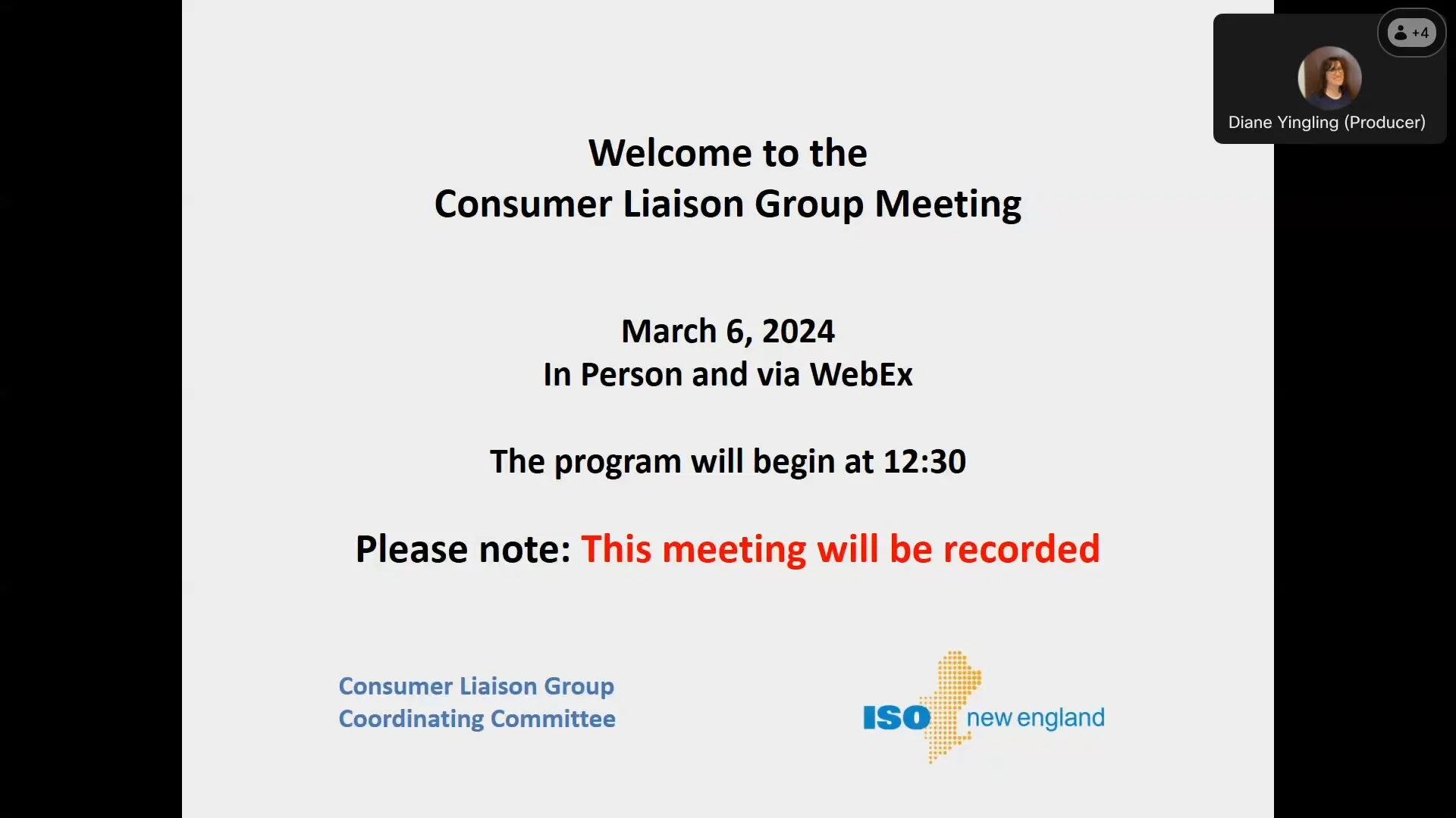 Consumer Liaison Group Meeting, March, 2024 on Vimeo