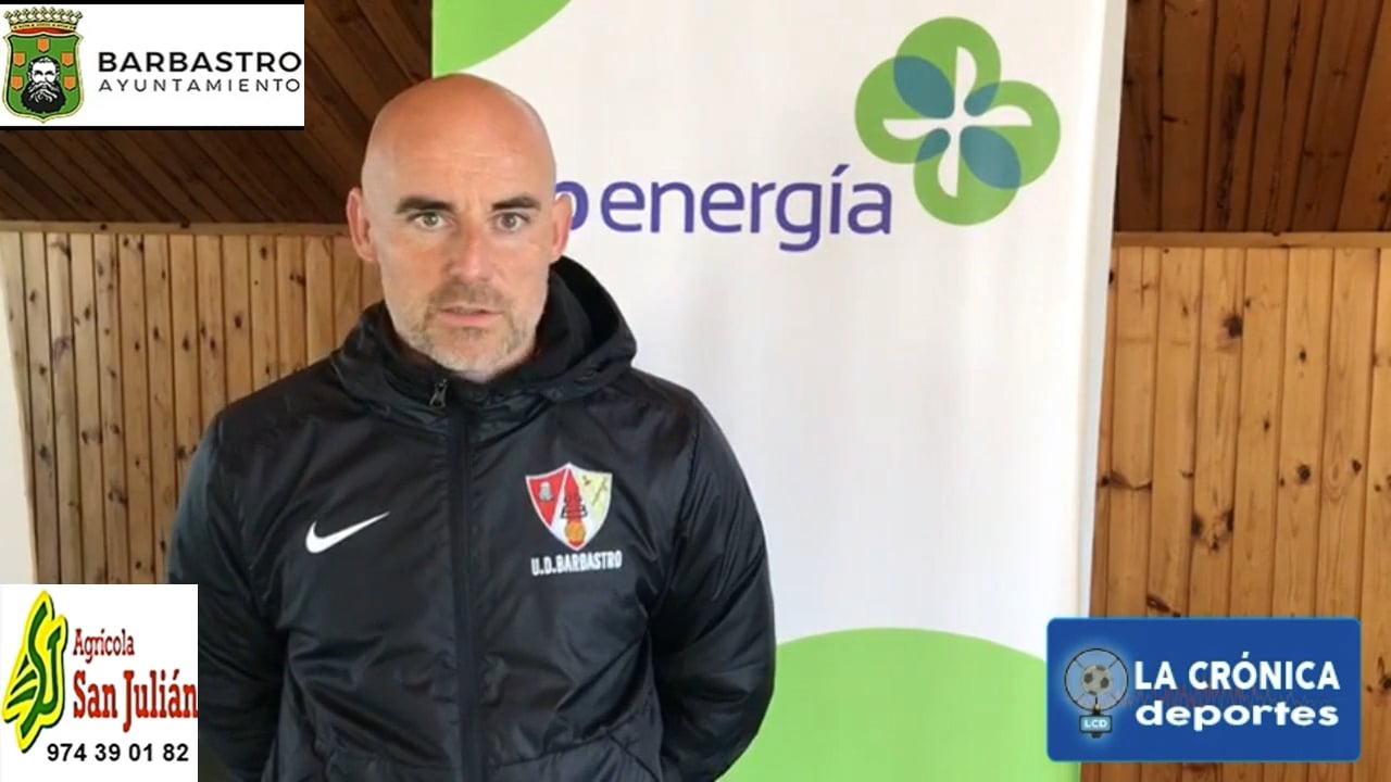 DANI MARTÍNEZ (Entrenador Barbastro) UD Mutilvera 0-0 UD Barbastro / Jor. 26 - Segunda Rfef / Gr 2
