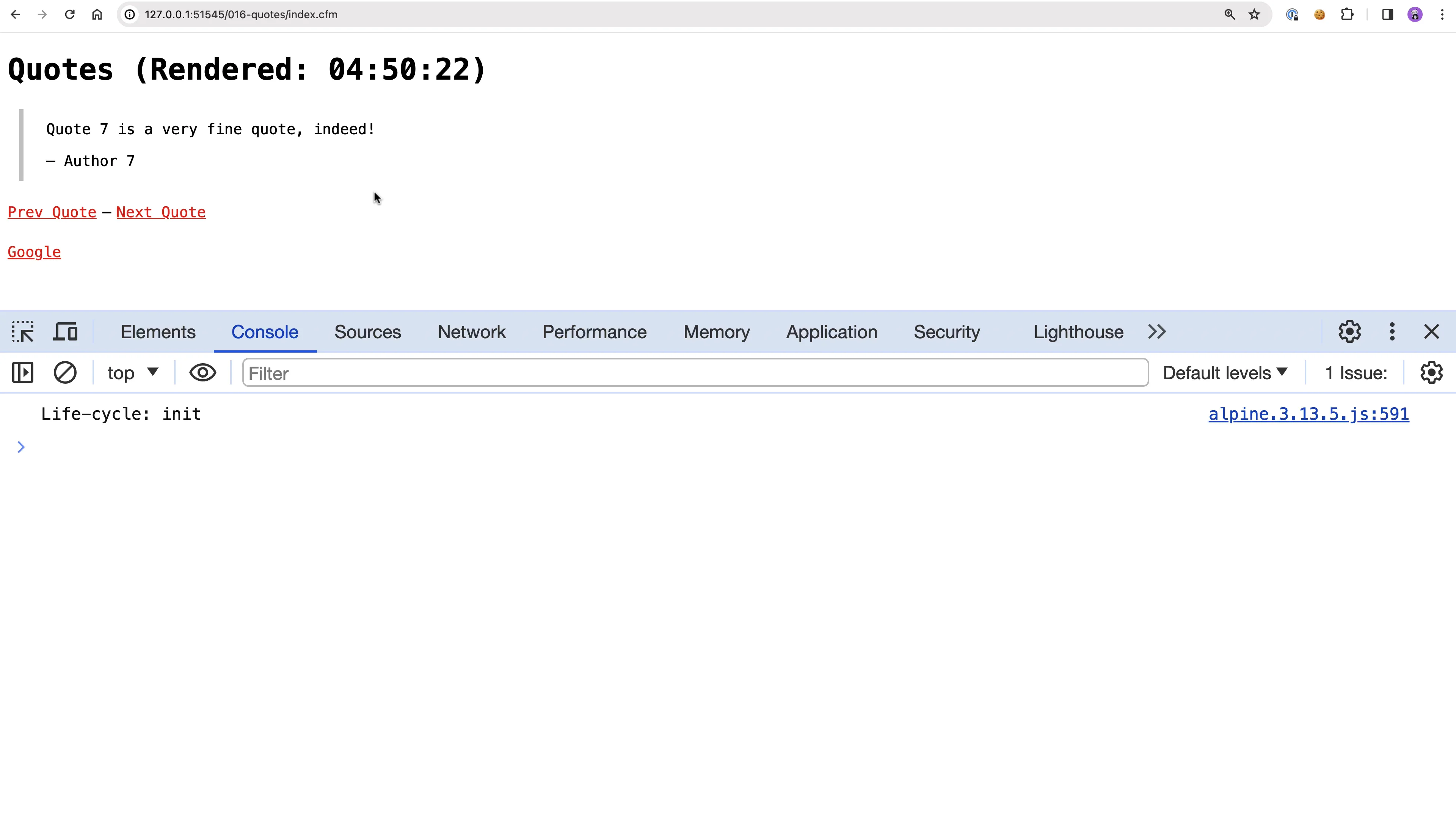 Using Alpine.js To AJAX'ify HTML Fragments Served From ColdFusion