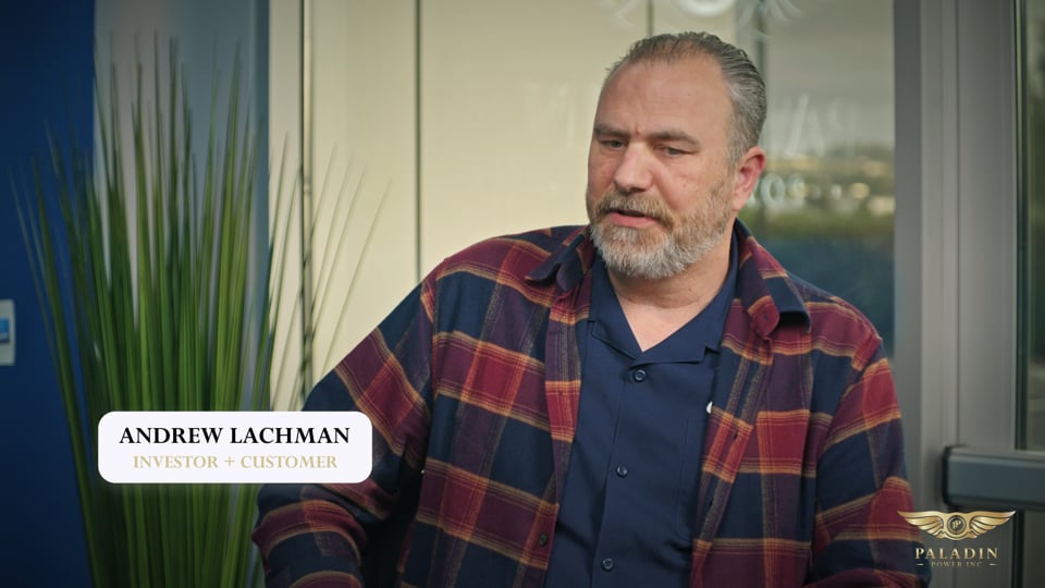Andrew Lachman, customer and investor, a Paladin Power video by Waves Media
