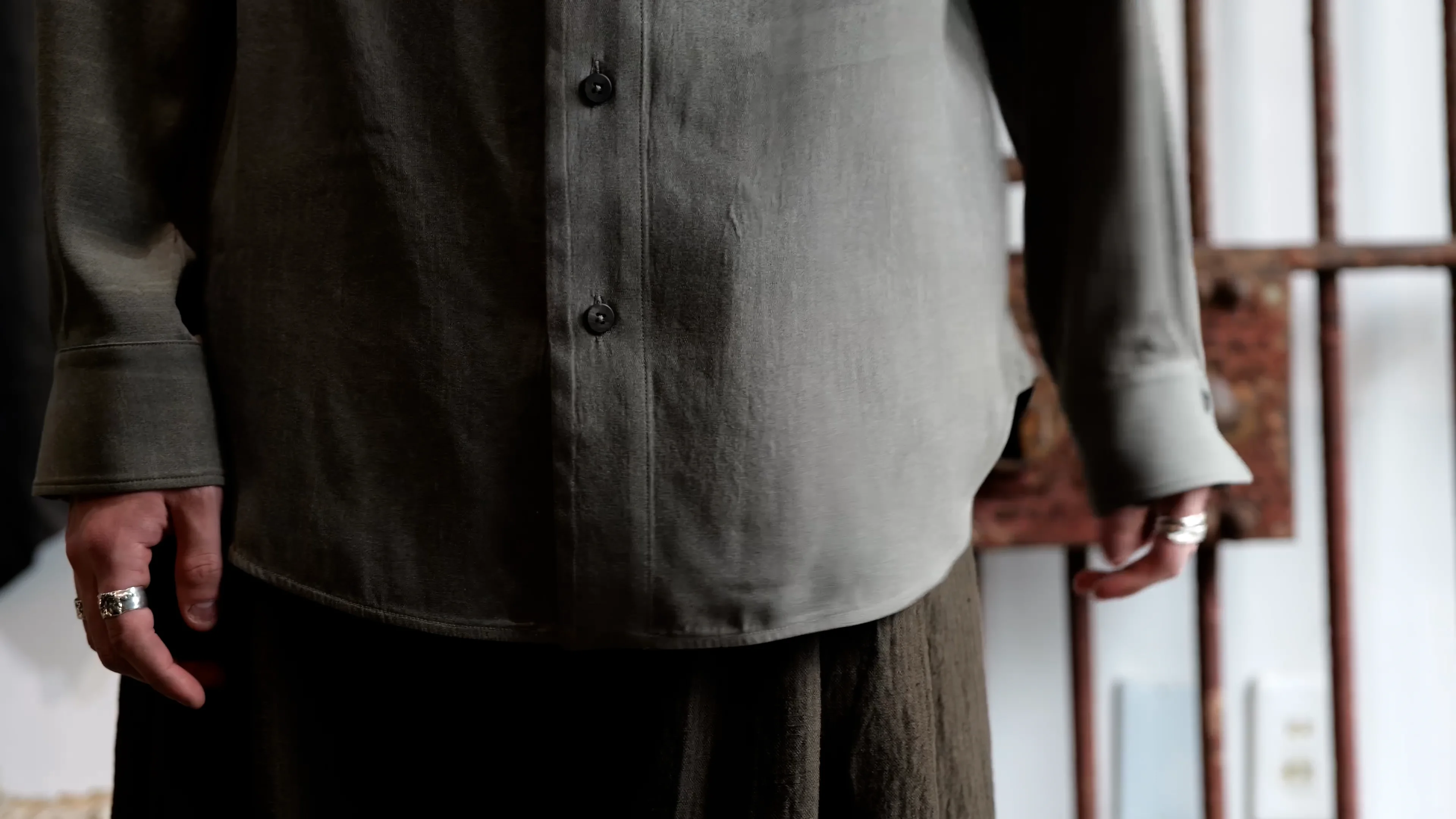 0M2410714. Classic Collar Shirt. Agate. ZIGGY CHEN. 2024SS 0M2410714. Classic Collar Shirt. Agate. ZIGGY CHEN. 2024SS
