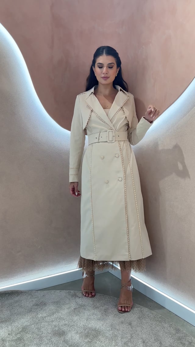 Trench Coat Cordelia Bege | Delight Store