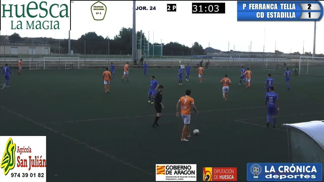 (RESUMEN Y GOLES) Peña Ferranca Tella 2-2 CD Estadilla / Jor. 24 / Primera Regional Gr 2