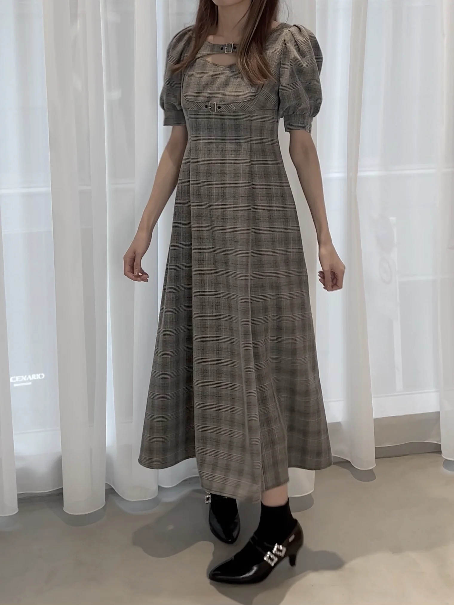 EATME（イートミー）の「ダブルベルトデザインワンピース（ワンピース）」 - WEAR