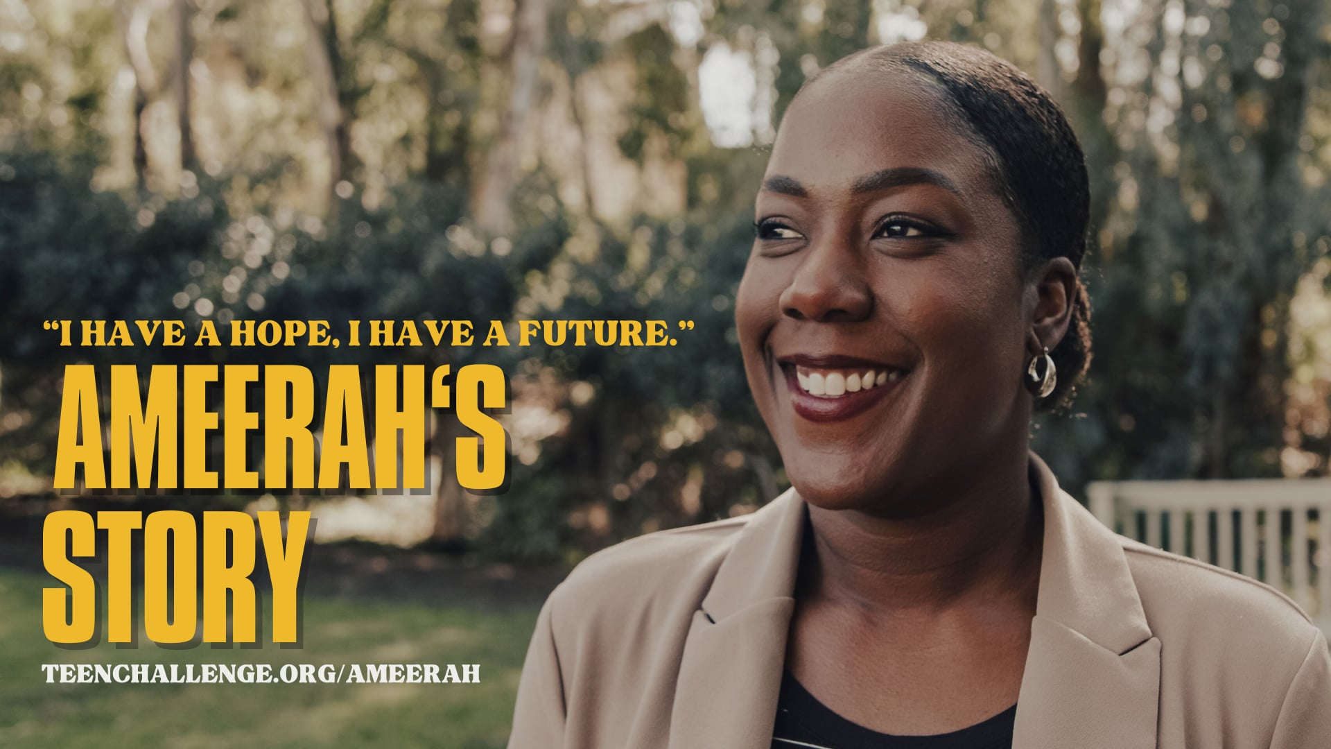 "I have a hope, I have a future" Ameerah's story