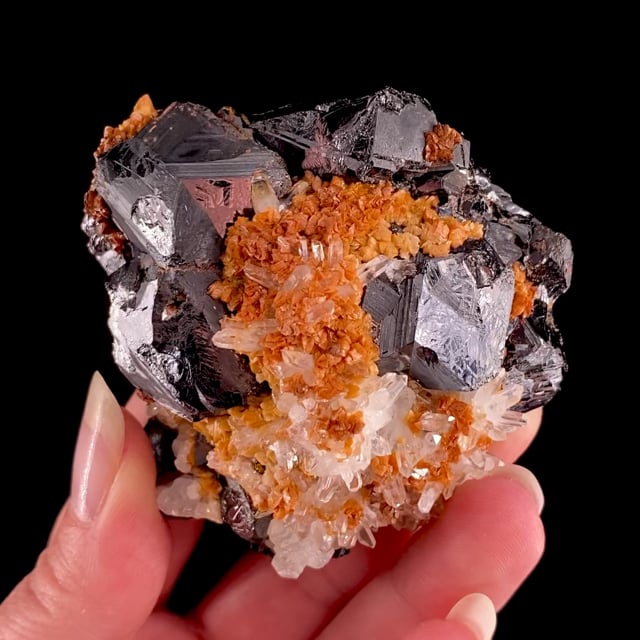 Sphalerite (twins) with Quartz and Dolomite