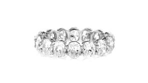 5.00 ct. t.w. Oval Lab-Grown Diamond Eternity Band in 14kt White Gold