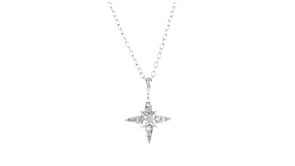 25 ct. t.w. Diamond North Star Jewelry Set Earrings and Pendant Necklace in Sterling Silver