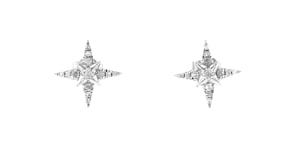 25 ct. t.w. Diamond North Star Jewelry Set Earrings and Pendant Necklace in Sterling Silver
