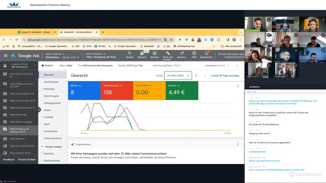 Google Ads PMax Skript, Asset-Gruppen leer erstellen (PMax), richtig guter Tipp für das Google Ads Segment Zielgruppe & Conversion Tracking bei ausschließlichen Offline-Verkäufen mit Malte vom 14.03.24