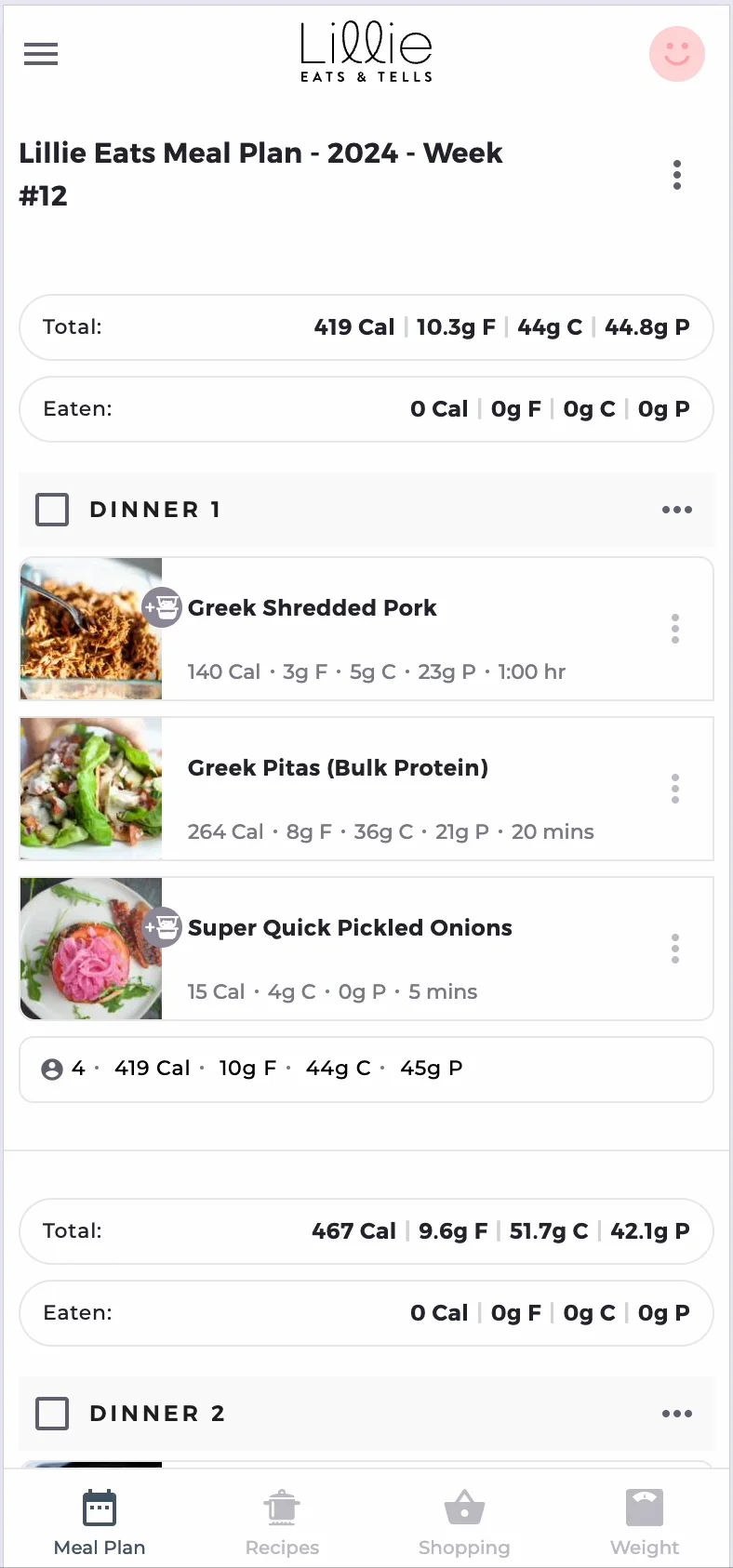 Lillie Eats and Tells Meal Plan Overview on Vimeo