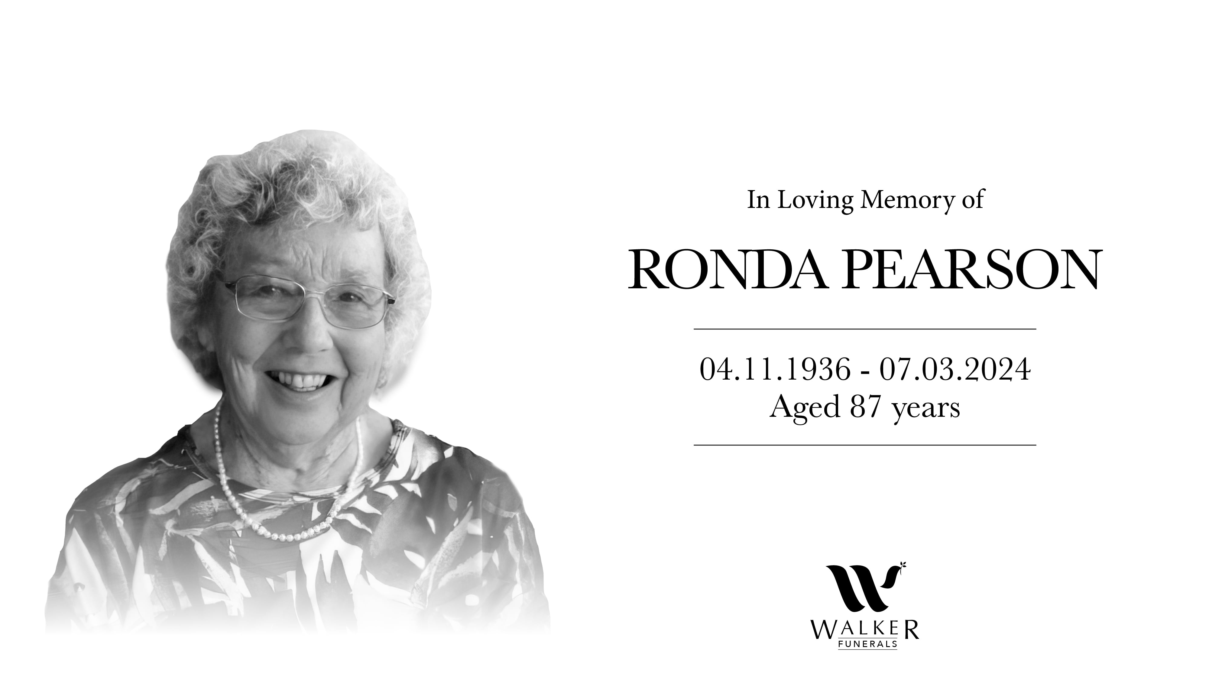 Robert B Walker Funerals - Ronda Pearson On Vimeo