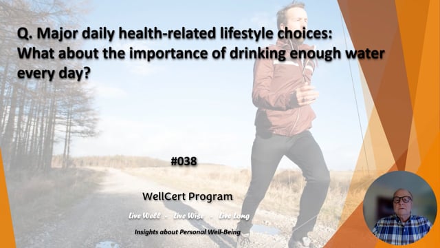 #038 What about the importance of drinking enough water every day?
