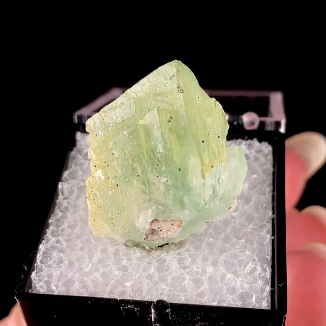 Calcite with Malachite inclusions (rare green color)