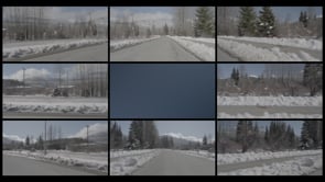 0051 Country Road Bridge Winter Snow Day