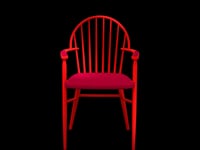 Windsor Style Side Chair Red Ver, 2024