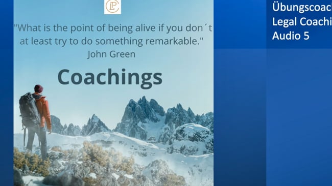 Übungsvideo Legal Coaching 5